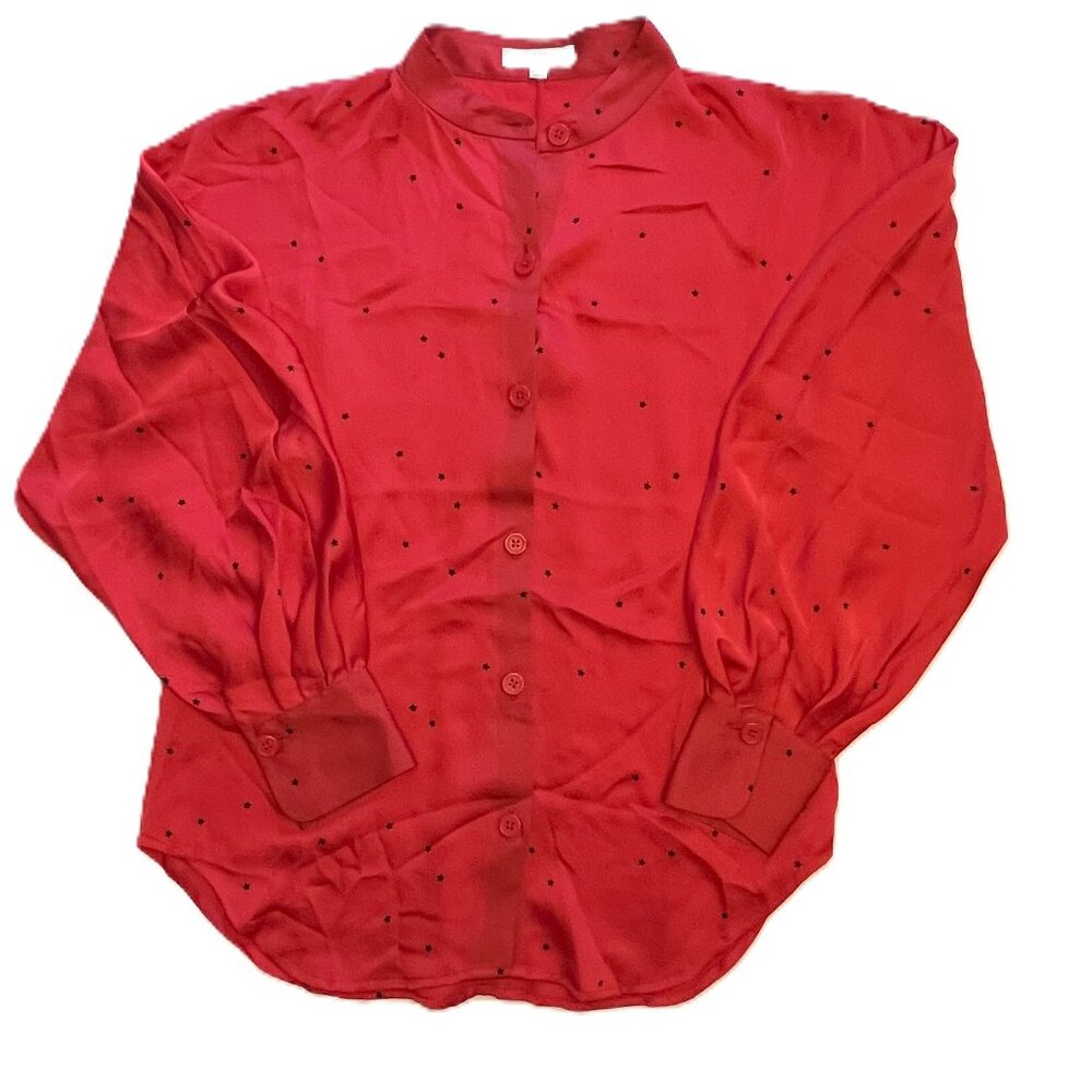 Equipment Femme Red Button-Up Shirt - Small - RN#105230